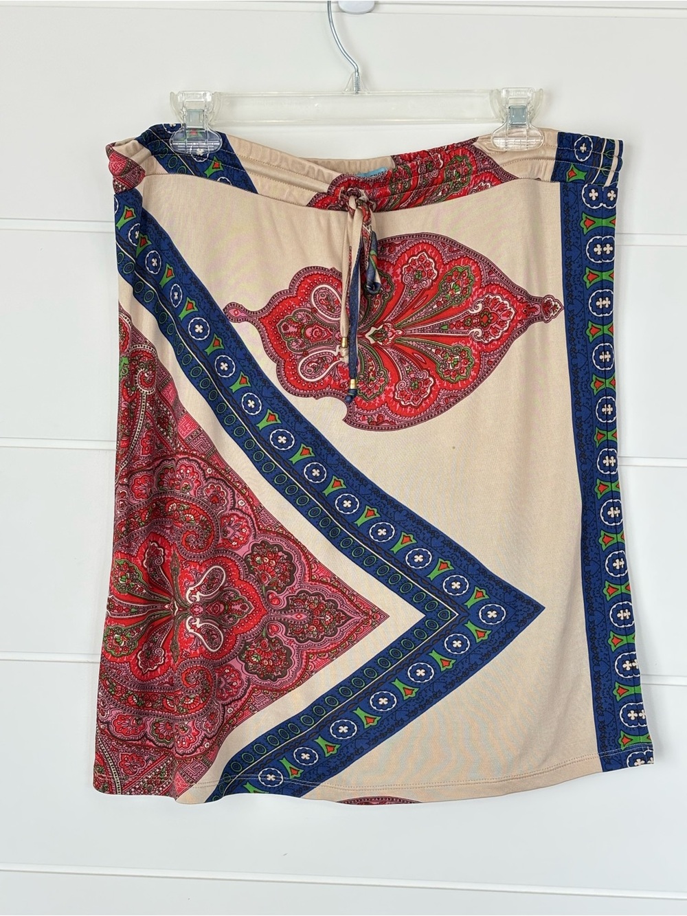 Leifnotes for Anthropologie Boho Paisley pull-on Drawstring Skirt Size 12